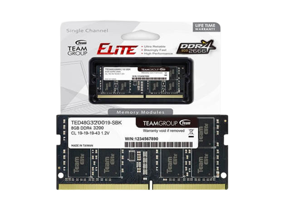 MEMORIA RAM, TEAM GROUP, 8GB DDR4 3200MHZ SODIMM